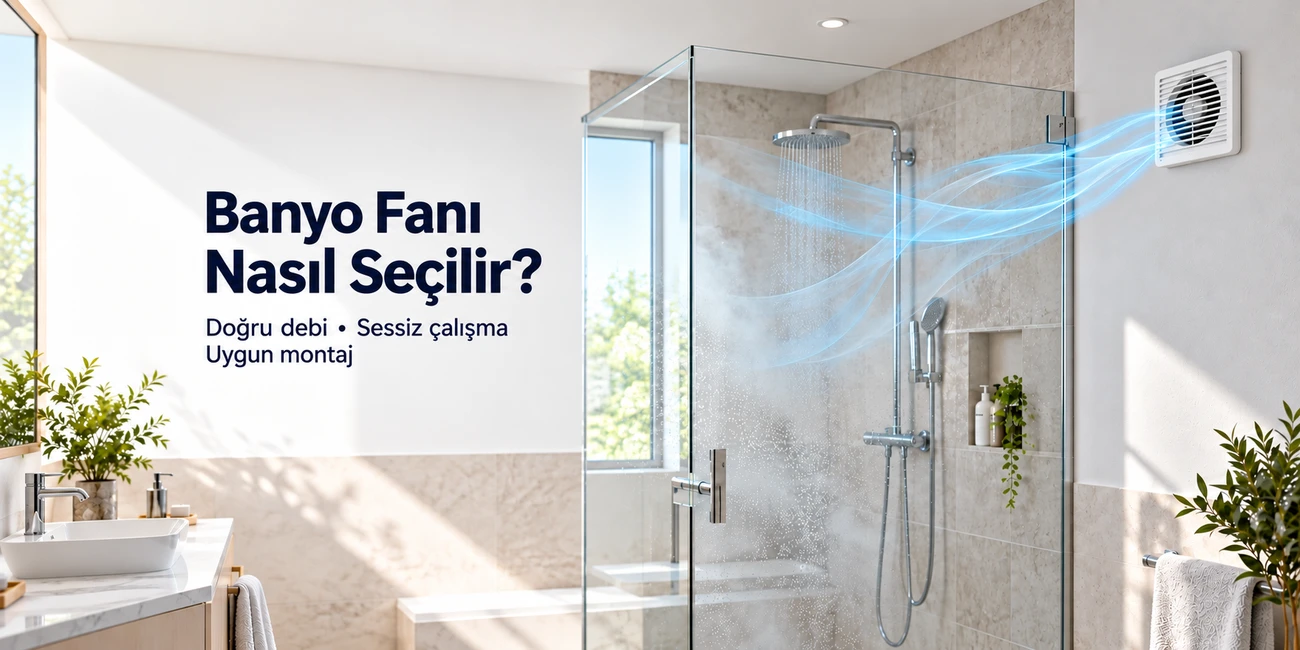 Banyo Havalandırma Fanı Seçimi ve Montajı Rehberi